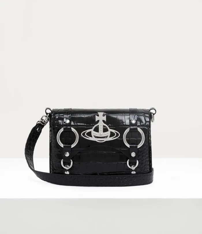 WomenMen Kim Crossbody Bag Black Vivienne Westwood Crossbody Bags WomenMen Kim Crossbody Bag Black Vivienne Westwood Crossbody Bags