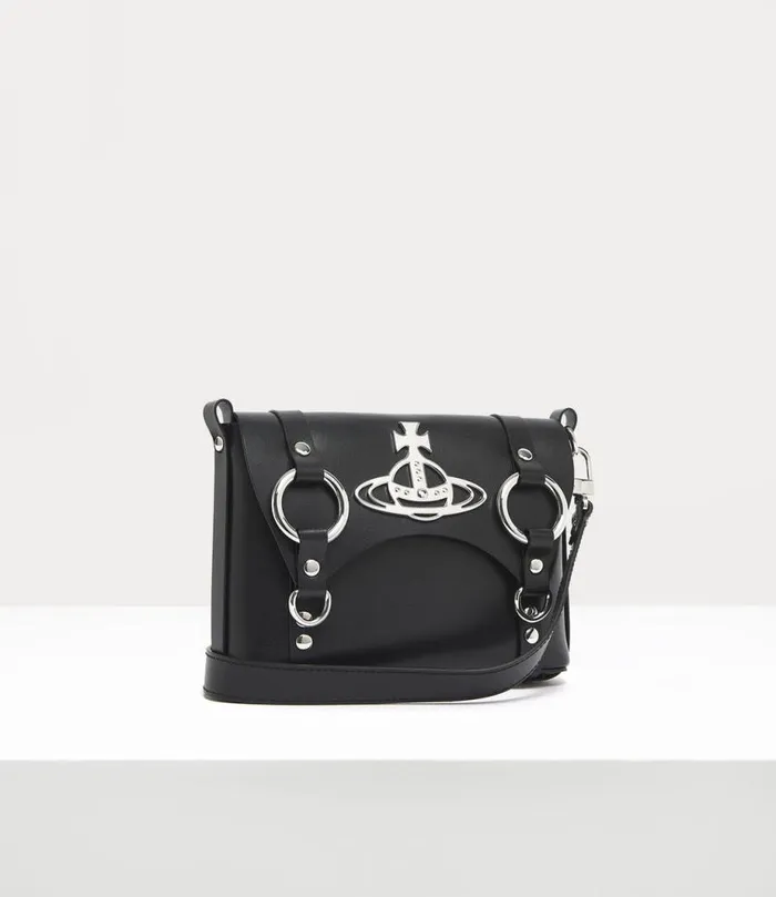 WomenMen Kim Crossbody Bag Black Vivienne Westwood Crossbody Bags WomenMen Kim Crossbody Bag Black Vivienne Westwood Crossbody Bags