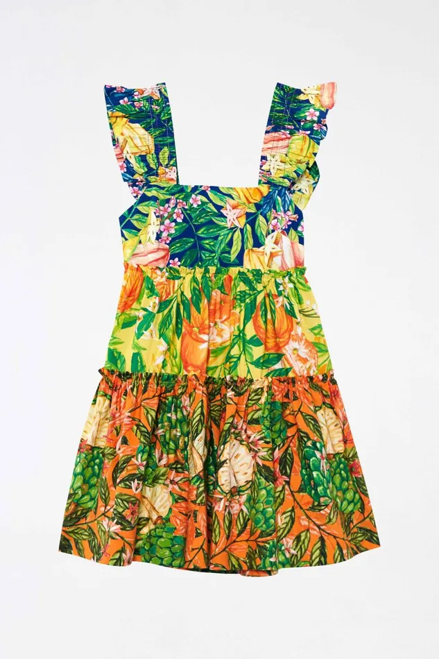 Women Mini Dresses Farm Rio Caipirinha Tiered Mini Dress
