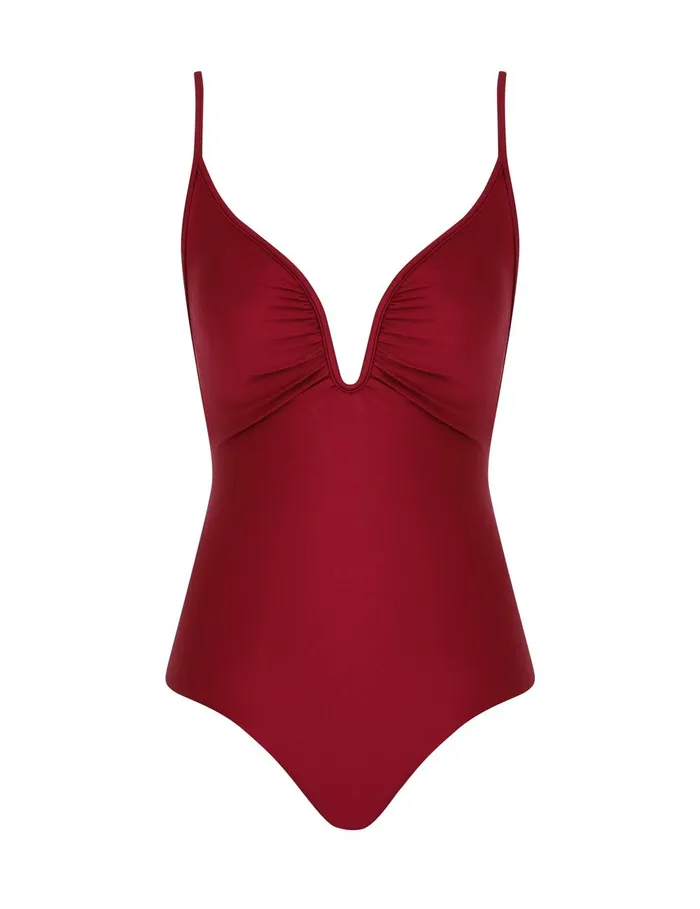 Women One Pieces Zimmermann Wylie Plunge Wire 1pc Ruby