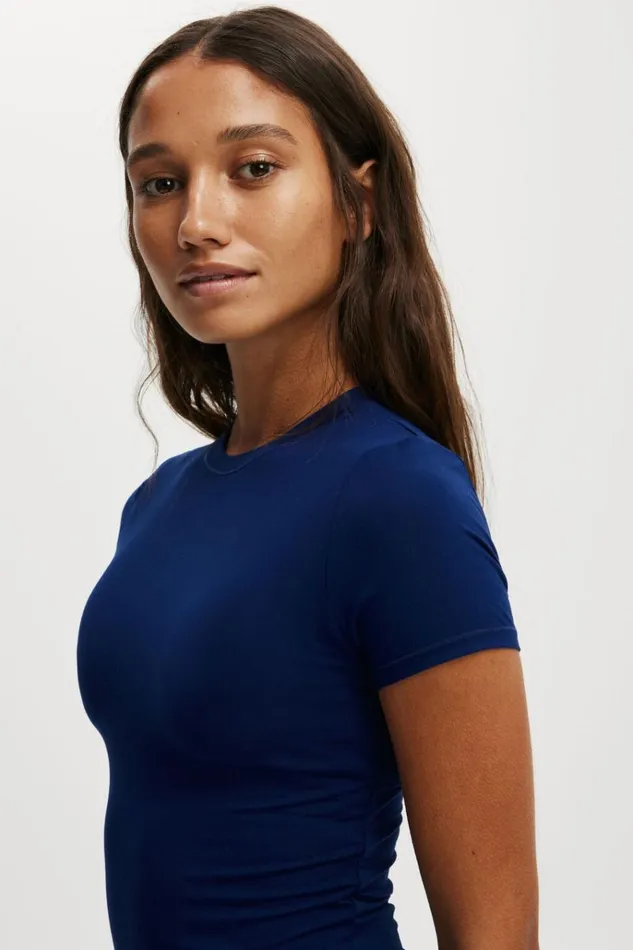 Women Pajamas Cotton On Soft Lounge Fitted TShirt Voyage Blue Women Pajamas Cotton On Soft Lounge Fitted TShirt Voyage Blue