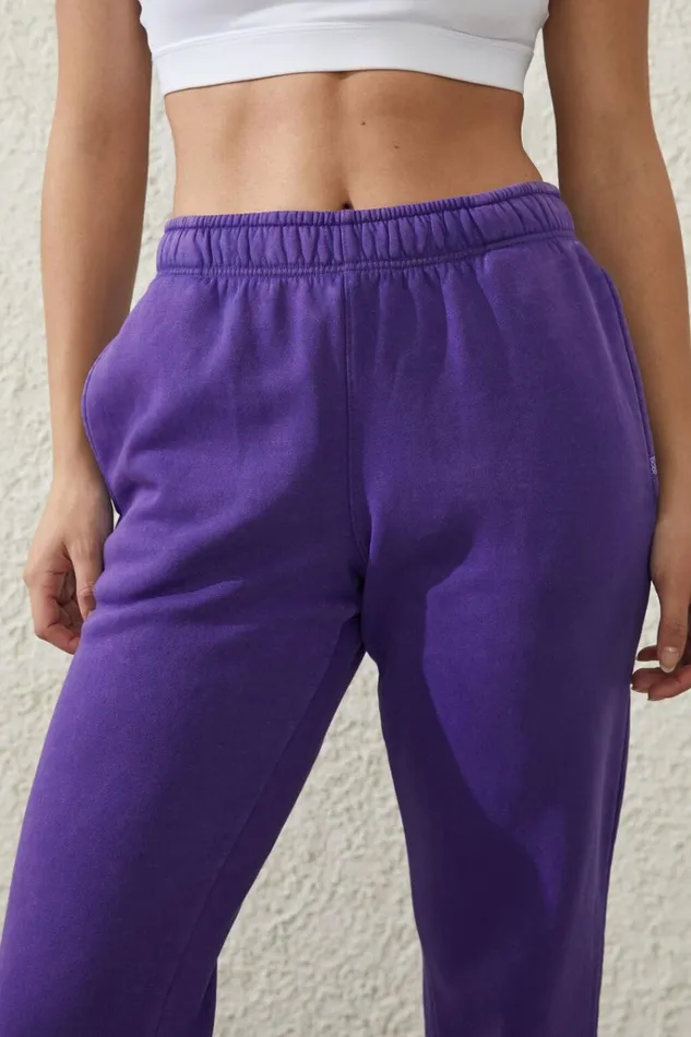 Women Pants Cotton On Plush Essential Gym Sweatpant Washed Royal Purple Women Pants Cotton On Plush Essential Gym Sweatpant Washed Royal Purple