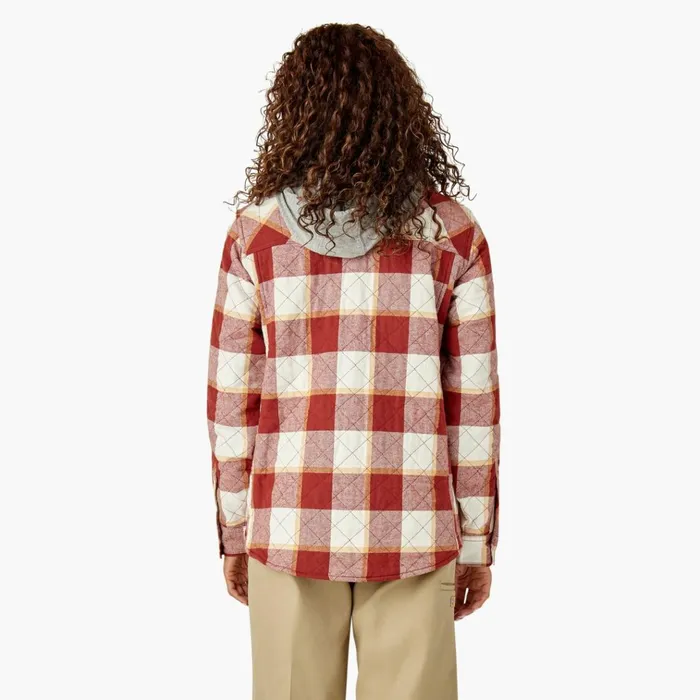 Womens Flannel Hooded Shirt Jacket Fired Brick Campside Plaid Fired Brick Campside Plaid a2e Women Dickies Coats and Jackets Womens Flannel Hooded Shirt Jacket Fired Brick Campside Plaid Fired Brick Campside Plaid a2e Women Dickies Coats and Jackets