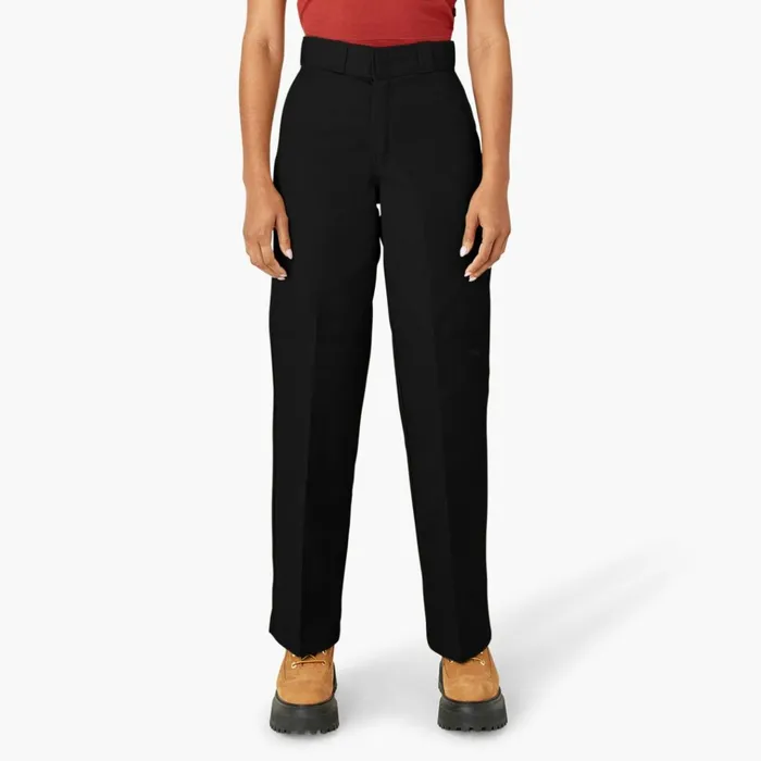 Womens Loose Fit Double Knee Work Pants Black Black bk Women Dickies Double Knee Womens Loose Fit Double Knee Work Pants Black Black bk Women Dickies Double Knee