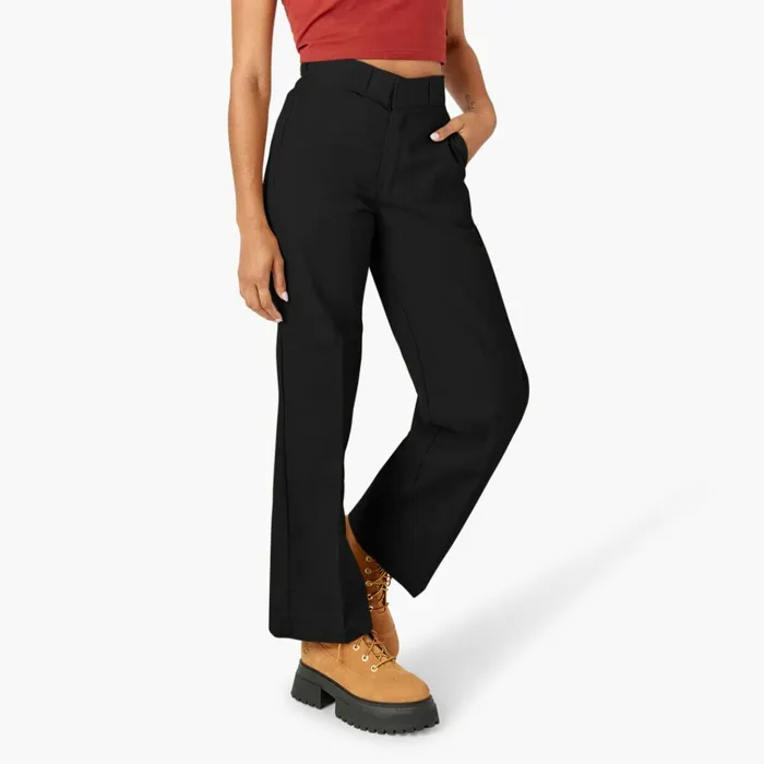 Womens Loose Fit Double Knee Work Pants Black Black bk Women Dickies Double Knee Womens Loose Fit Double Knee Work Pants Black Black bk Women Dickies Double Knee
