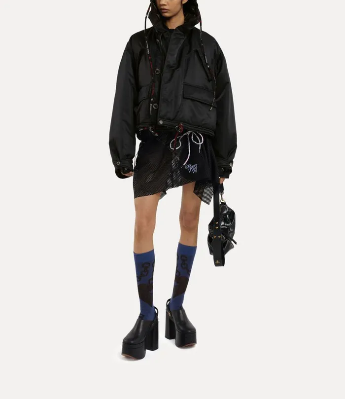 Women Short Ski Parka Jacket Blacknavy Vivienne Westwood Coats And Jackets Women Short Ski Parka Jacket Blacknavy Vivienne Westwood Coats And Jackets