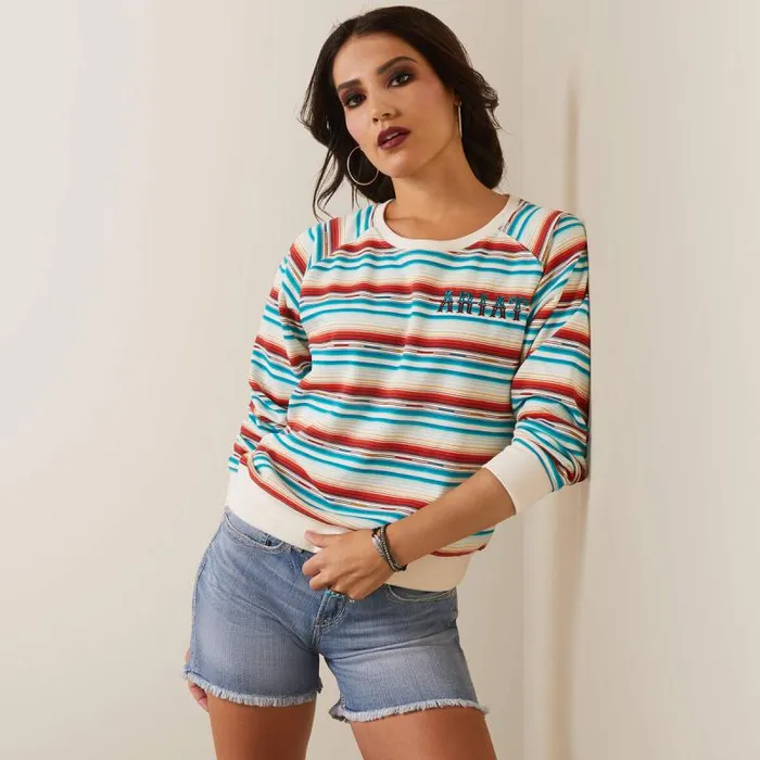 Women Sweaters and Cardigans Ariat REAL Rosa Serape Sweatshirt Rosa Serape