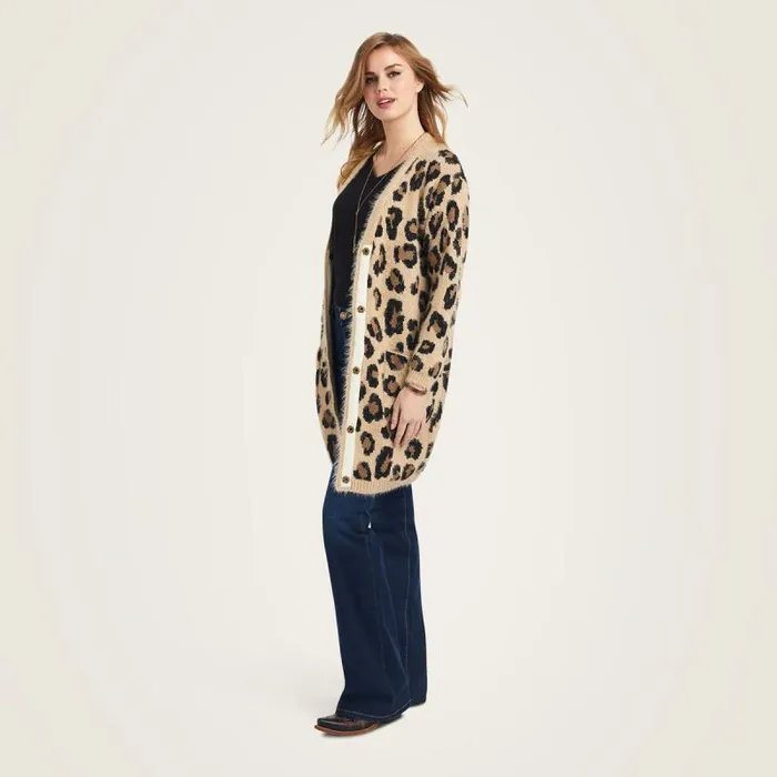 Women Sweaters and Cardigans Ariat The Cat039s Meow Sweater Leopard