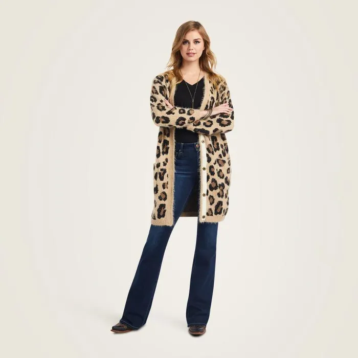 Women Sweaters and Cardigans Ariat The Cat039s Meow Sweater Leopard Women Sweaters and Cardigans Ariat The Cat039s Meow Sweater Leopard