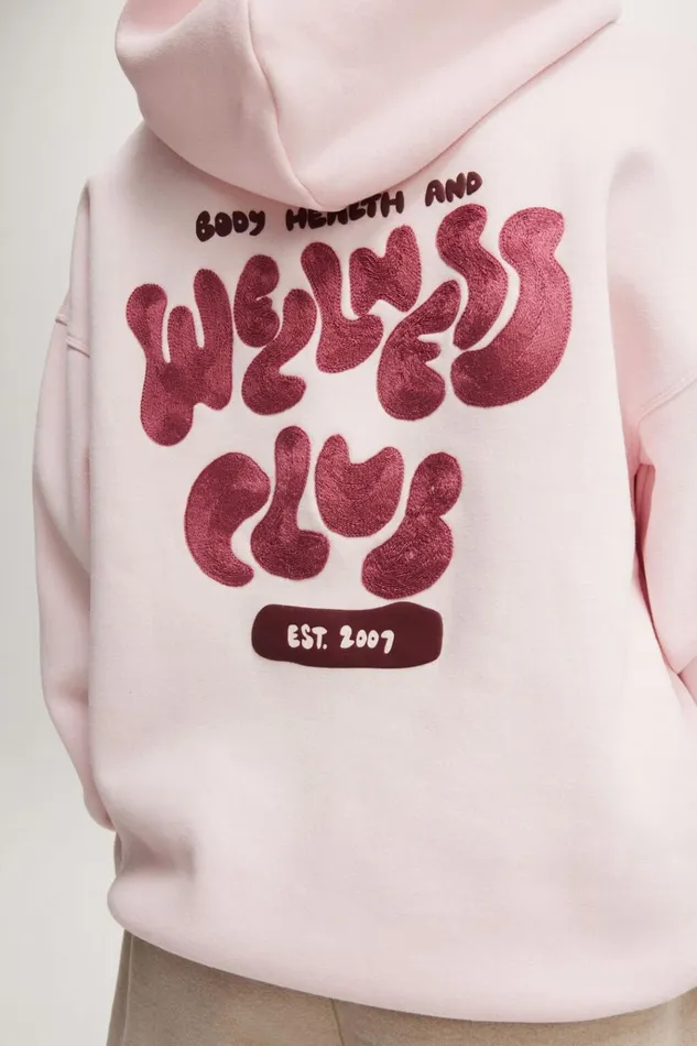 Women Sweats and Hoodies Cotton On Plush Premium Graphic Hoodie Cherry Dreambhwc Wellness Club V2 Women Sweats and Hoodies Cotton On Plush Premium Graphic Hoodie Cherry Dreambhwc Wellness Club V2
