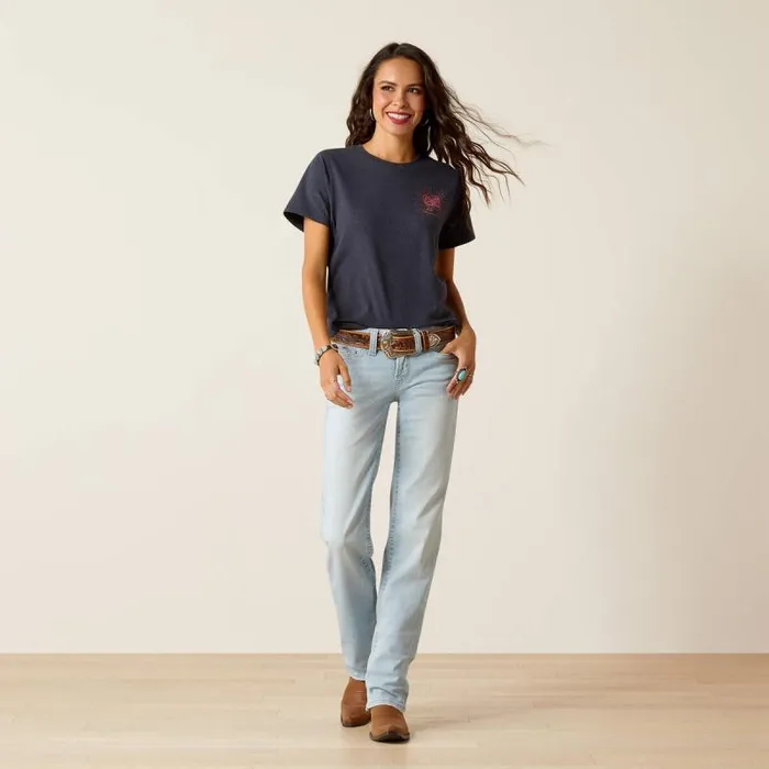 Women TShirts and Tops Ariat Ariat Genuine TShirt Admiralty Blue Heather Women TShirts and Tops Ariat Ariat Genuine TShirt Admiralty Blue Heather