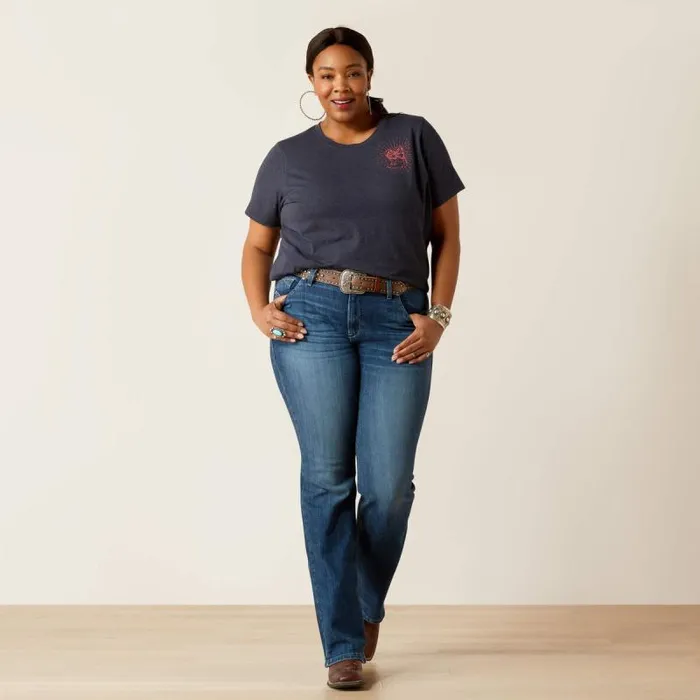 Women TShirts and Tops Ariat Ariat Genuine TShirt Admiralty Blue Heather Women TShirts and Tops Ariat Ariat Genuine TShirt Admiralty Blue Heather