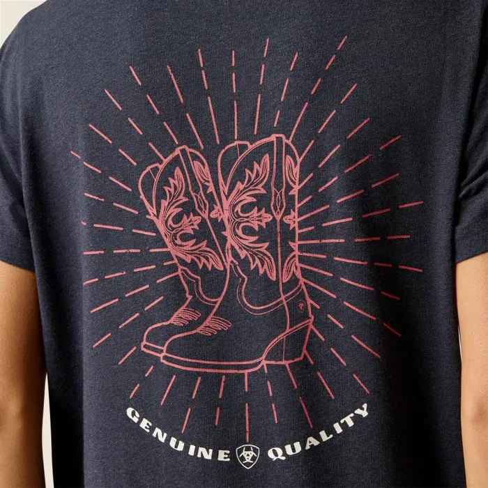 Women TShirts and Tops Ariat Ariat Genuine TShirt Admiralty Blue Heather Women TShirts and Tops Ariat Ariat Genuine TShirt Admiralty Blue Heather