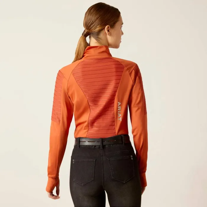 Women TShirts and Tops Ariat Facet Baselayer Burnt Brick Women TShirts and Tops Ariat Facet Baselayer Burnt Brick