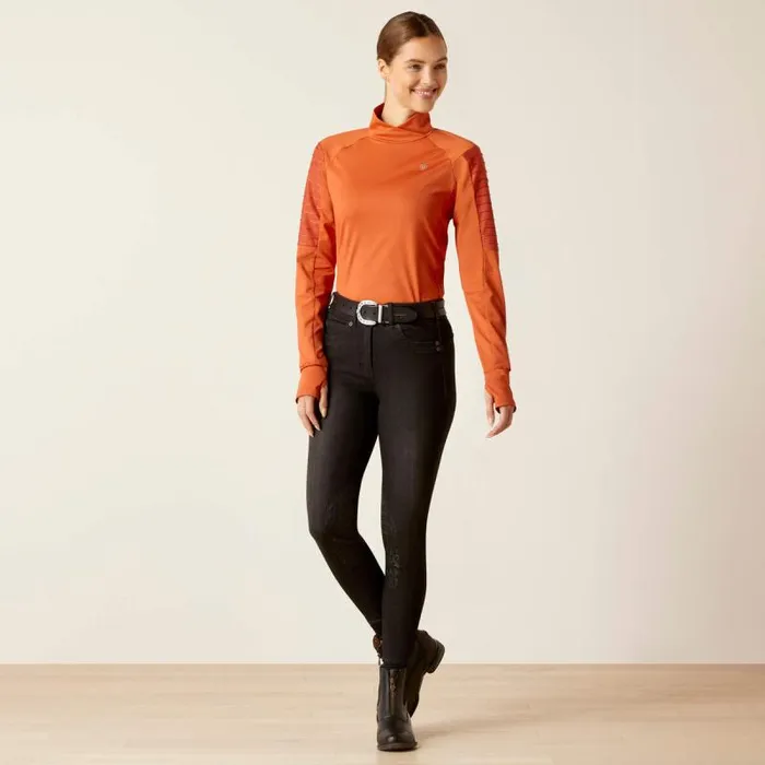 Women TShirts and Tops Ariat Facet Baselayer Burnt Brick Women TShirts and Tops Ariat Facet Baselayer Burnt Brick