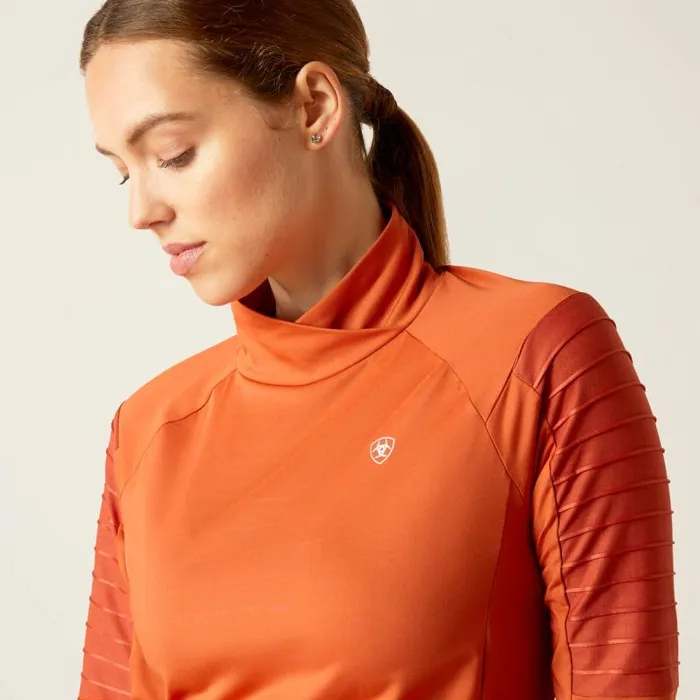 Women TShirts and Tops Ariat Facet Baselayer Burnt Brick Women TShirts and Tops Ariat Facet Baselayer Burnt Brick
