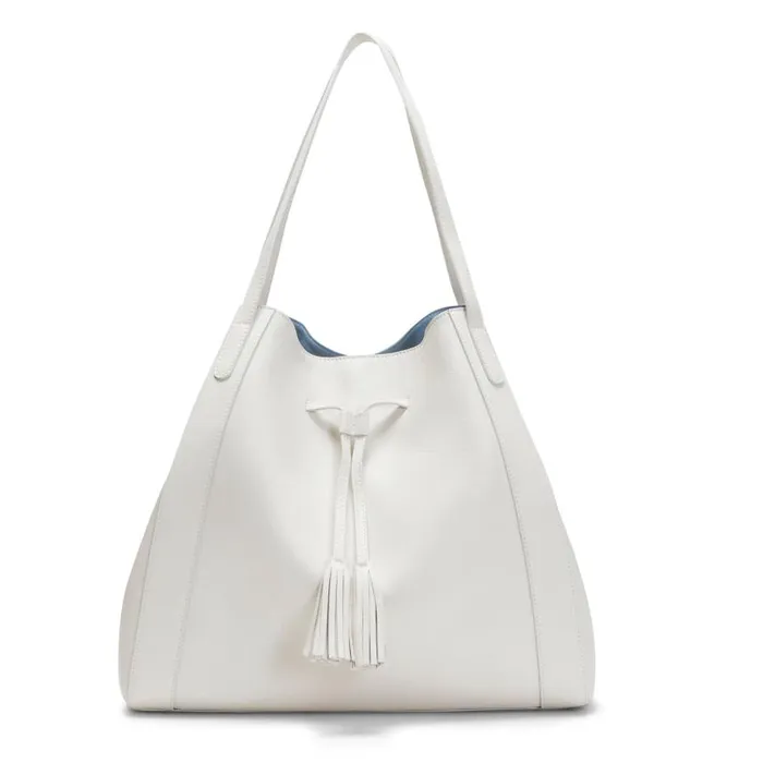 Women Tassel Shoulder Bag Milk White Fratelli Rossetti Bags