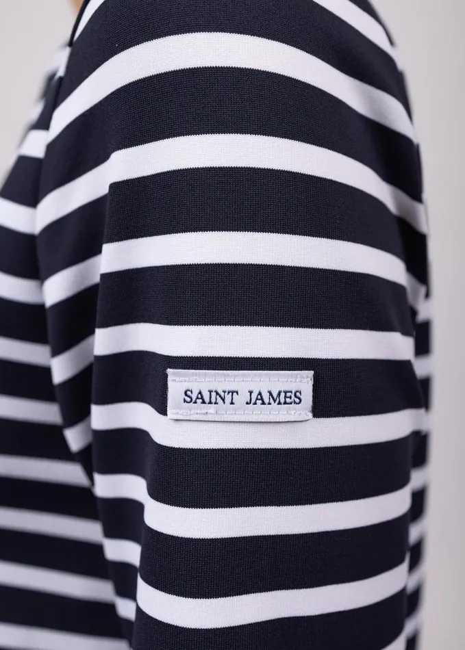 Women The AntiUV Stripes Collection Saint James PHARE Navy White