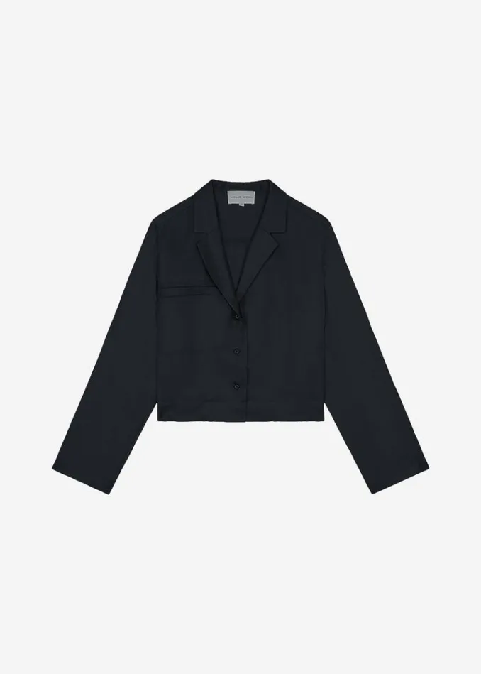 Women The Frankie Shop Loulou Studio Aloma Shirt 8211 Black Black