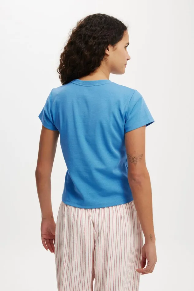 Women Tops Cotton On 90S Baby Tee Lapis Blue