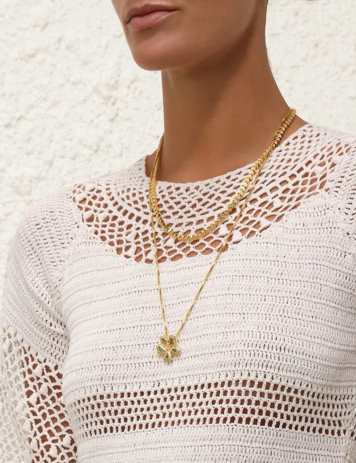 Women Tops Zimmermann Ottie Crochet Top Ivory