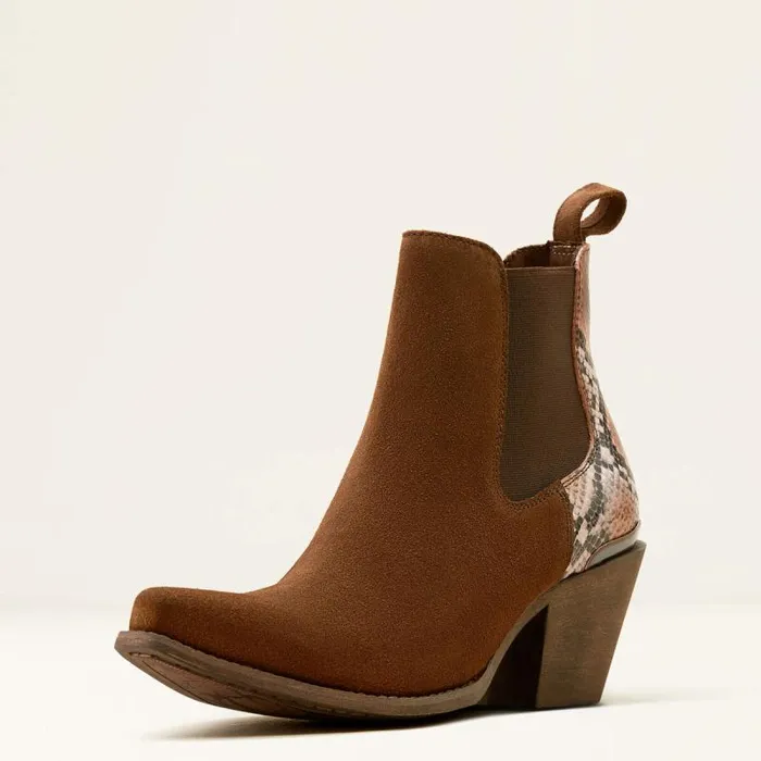 Women Western Boots Ariat Bradley Western Boot Coffee Suededesert Snake Print Women Western Boots Ariat Bradley Western Boot Coffee Suededesert Snake Print