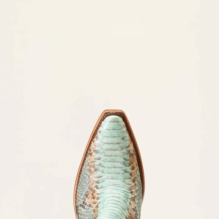 Women Western Boots Ariat Dixon Python Western Boot Naturally Turquoise Women Western Boots Ariat Dixon Python Western Boot Naturally Turquoise