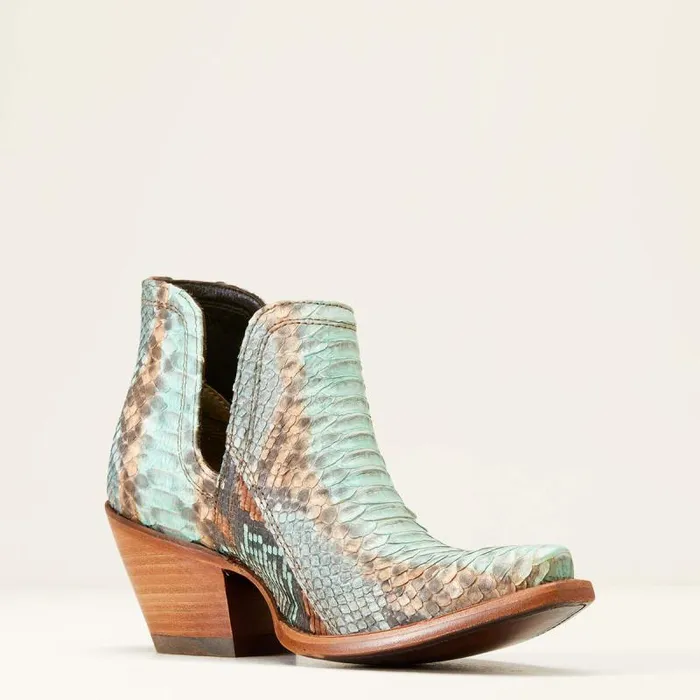 Women Western Boots Ariat Dixon Python Western Boot Naturally Turquoise Women Western Boots Ariat Dixon Python Western Boot Naturally Turquoise