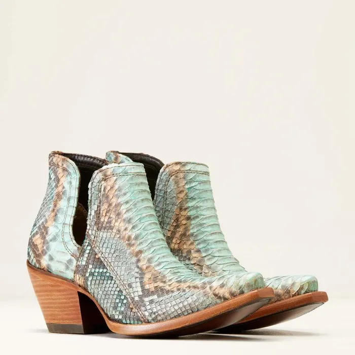 Women Western Boots Ariat Dixon Python Western Boot Naturally Turquoise Women Western Boots Ariat Dixon Python Western Boot Naturally Turquoise