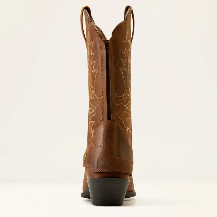 Women Western Boots Ariat Heritage R Toe EZ Zip Western Boot Distressed Brown Women Western Boots Ariat Heritage R Toe EZ Zip Western Boot Distressed Brown
