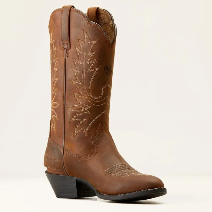 Women Western Boots Ariat Heritage R Toe EZ Zip Western Boot Distressed Brown Women Western Boots Ariat Heritage R Toe EZ Zip Western Boot Distressed Brown