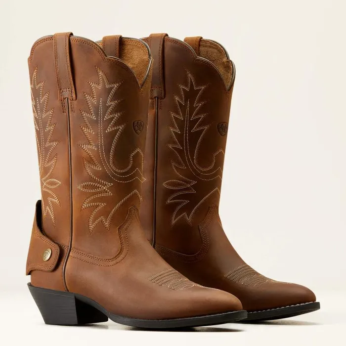 Women Western Boots Ariat Heritage R Toe EZ Zip Western Boot Distressed Brown Women Western Boots Ariat Heritage R Toe EZ Zip Western Boot Distressed Brown