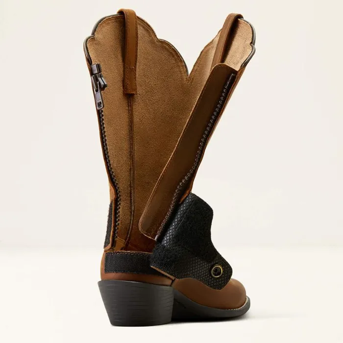 Women Western Boots Ariat Heritage R Toe EZ Zip Western Boot Distressed Brown Women Western Boots Ariat Heritage R Toe EZ Zip Western Boot Distressed Brown