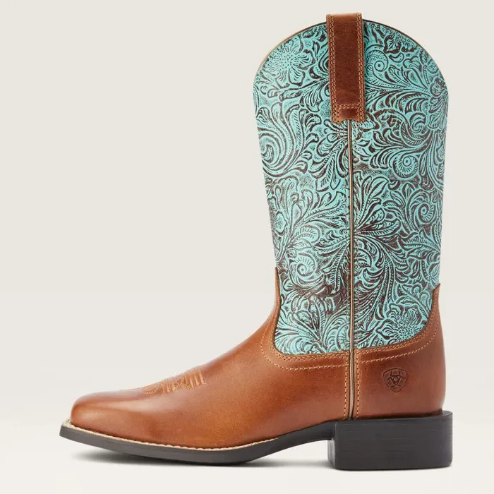 Women Western Boots Ariat Round Up Wide Square Toe Western Boot Beduino Brown Women Western Boots Ariat Round Up Wide Square Toe Western Boot Beduino Brown