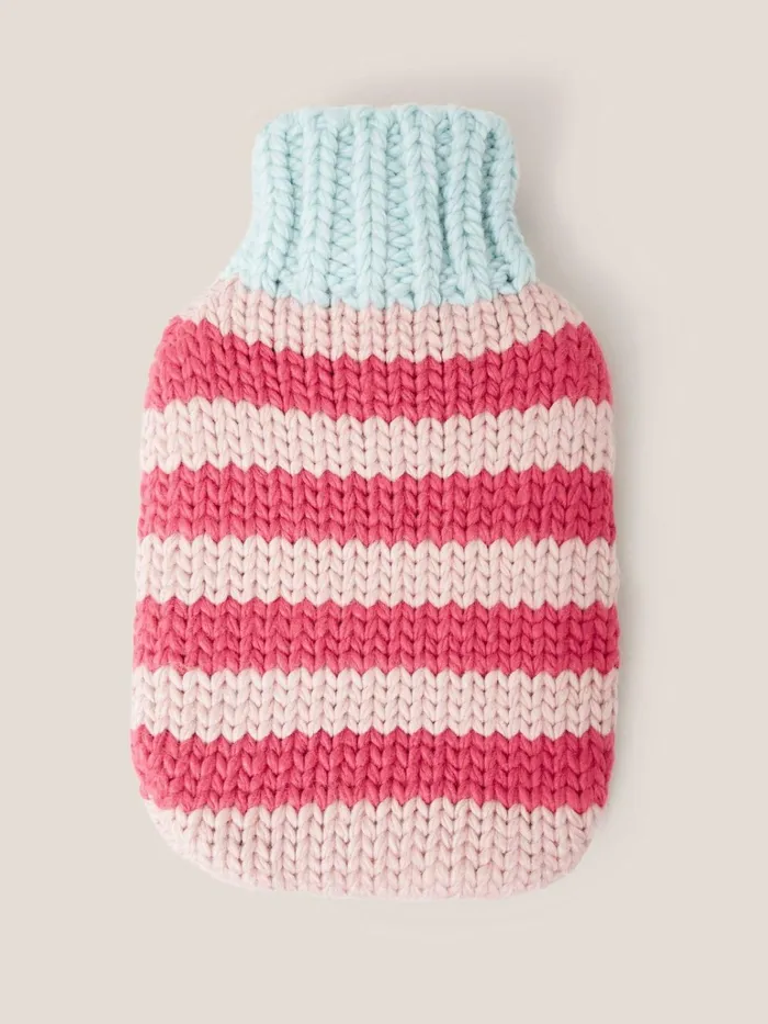 Women White Stuff Pyjamas And Nightwear Knitted Hot Water Bottle Pink Multi