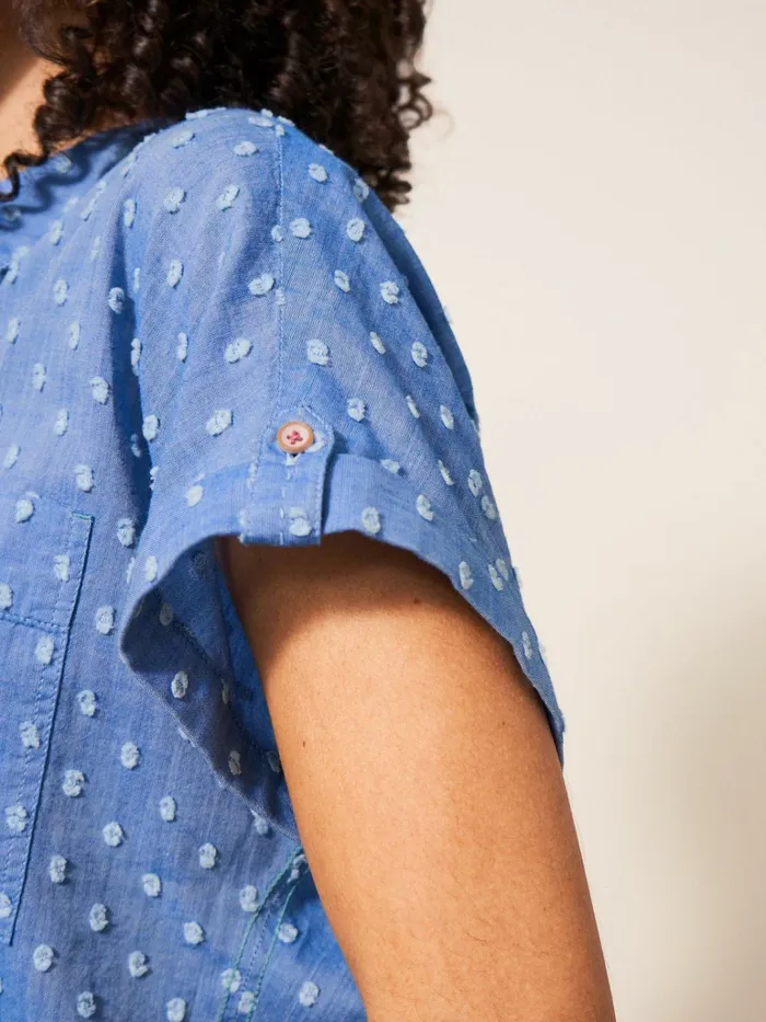 Women White Stuff Tops And Tshirts Ella Organic Cotton Shirt Blue Multi Women White Stuff Tops And Tshirts Ella Organic Cotton Shirt Blue Multi