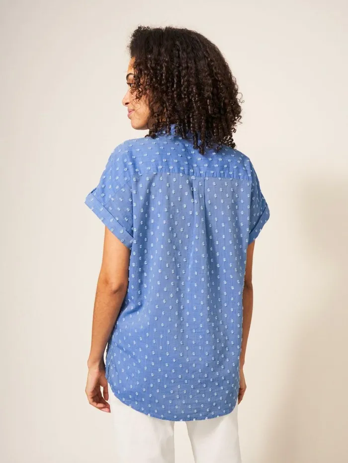 Women White Stuff Tops And Tshirts Ella Organic Cotton Shirt Blue Multi Women White Stuff Tops And Tshirts Ella Organic Cotton Shirt Blue Multi