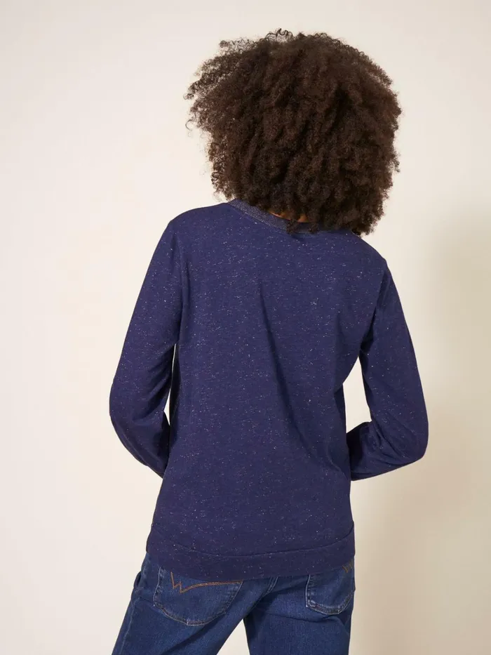Women White Stuff Tops And Tshirts FRANKIE SPARKLE TOP Dark Navy Women White Stuff Tops And Tshirts FRANKIE SPARKLE TOP Dark Navy