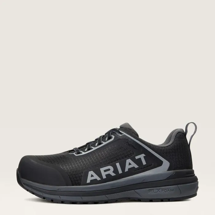 Women Work Boots and Shoes Ariat Outpace Composite Toe Safety Shoe Black Women Work Boots and Shoes Ariat Outpace Composite Toe Safety Shoe Black