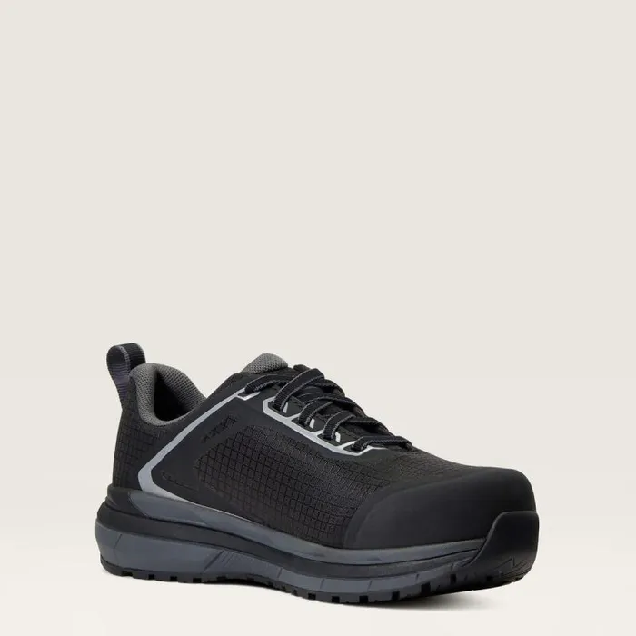 Women Work Boots and Shoes Ariat Outpace Composite Toe Safety Shoe Black Women Work Boots and Shoes Ariat Outpace Composite Toe Safety Shoe Black