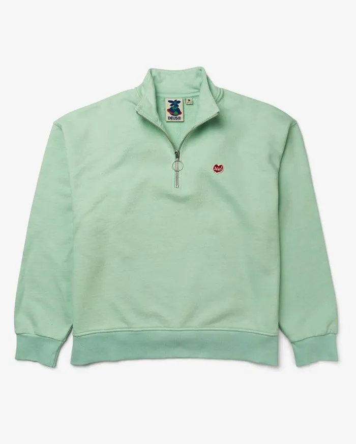 Womens Deus Ex Machina Sweaters True Romance Zip 8211 Granite Green Granite Green Womens Deus Ex Machina Sweaters True Romance Zip 8211 Granite Green Granite Green