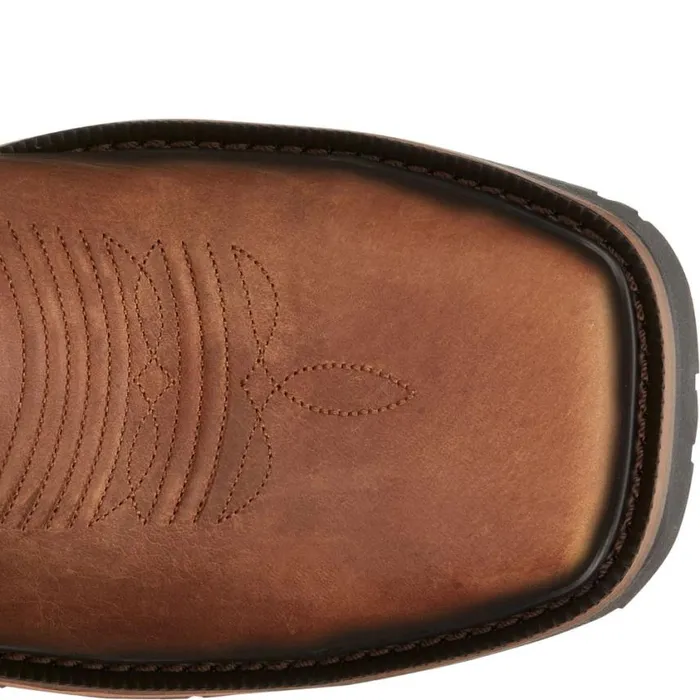 Work Men Justin Boots Dallen 11034 Nano Composite Toe Waterproof Work Boot Brown