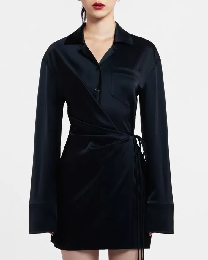 Xaviera Black Women Nanushka Dresses Xaviera Black Women Nanushka Dresses
