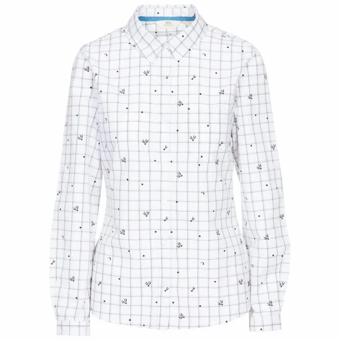 Zova Checked Shirt Black Flora Women Trespass Shirts and Blouses